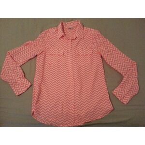 Womens American Eagle Outfitters Dress Shirt S Small Cotton Blouse